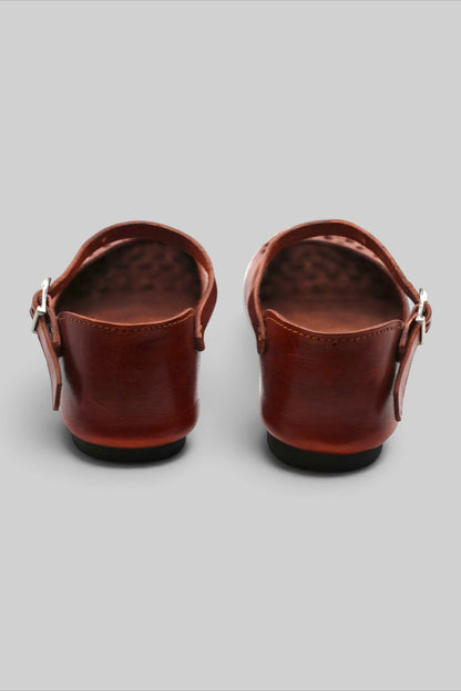 LEWIJE Coat Shoes Classic in brown, rear view